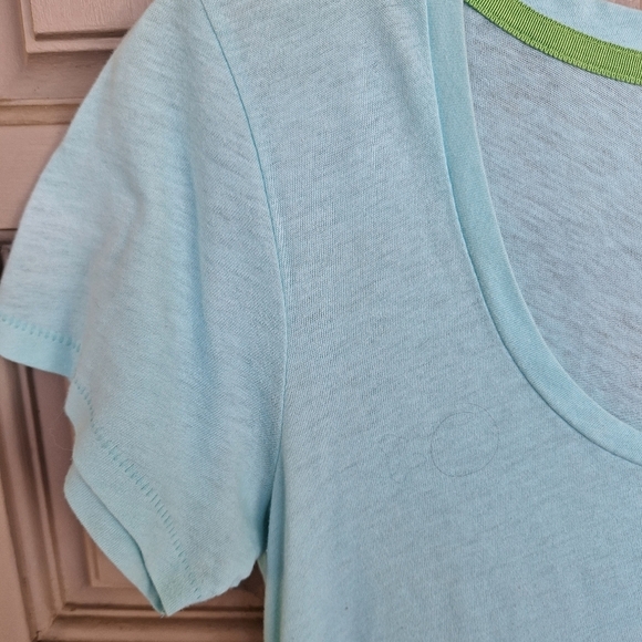 Victoria's Secret Tee Shirt Dress SzS Gradient Blue/Green Cotton Polyester Used - Picture 4 of 6